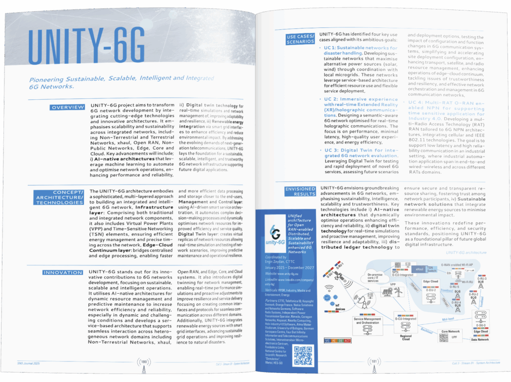 UNITY 6G participation SNS journal