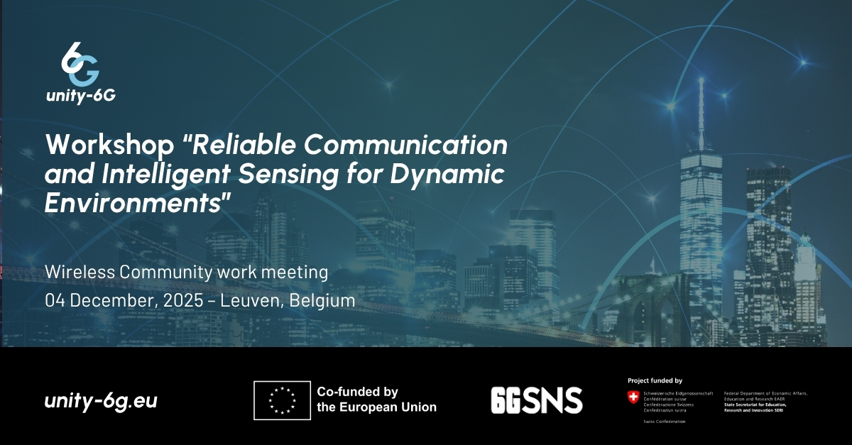 UNITY-6G Project Partner imec Showcases Wireless TSN Infrastructure at the Wireless Community Workshop